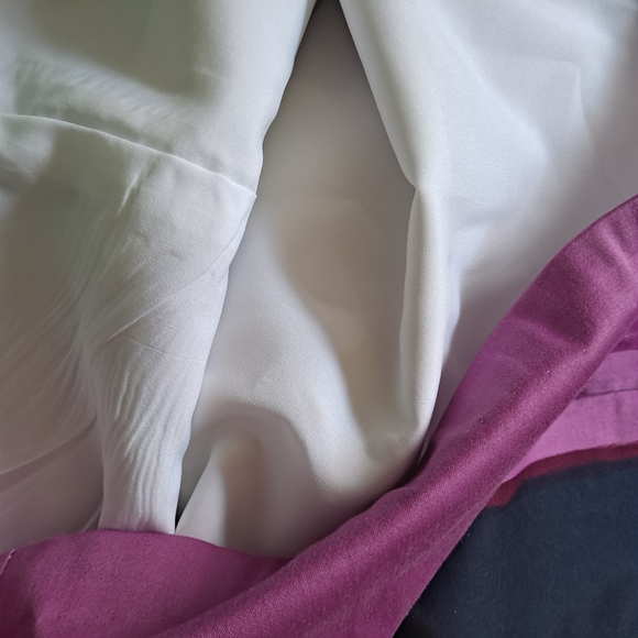 Chetta B Vibrant Beige Plum & Gray Watercolor Pattern Boat Neck Midi Dress - 2 - Picture 7 of 10